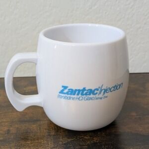 Zantac Injection Coffee Cup Glaxo Pharmaceutical Drug‎ Advertising Plastic Mug